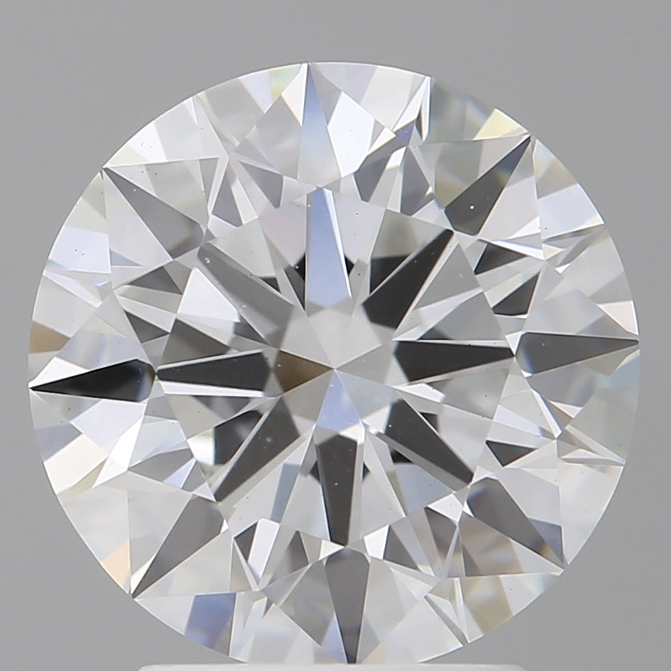 3.05 Carat Round Shaped, Ideal Cut, F Color, VVS2 Clarity, IGI Certified Lab Grown Diamond