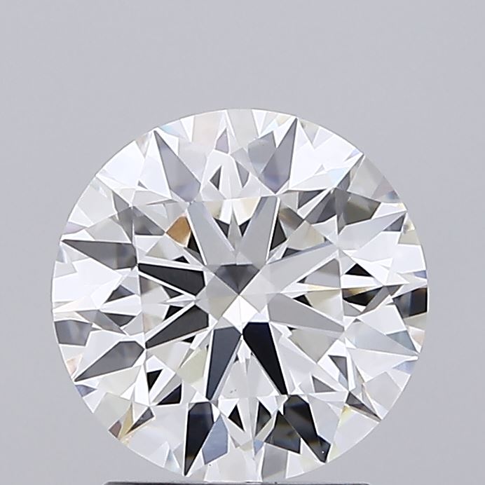 2.16 Carat Round Shaped, Ideal Cut, E Color, VVS2 Clarity, IGI Certified Lab Grown Diamond