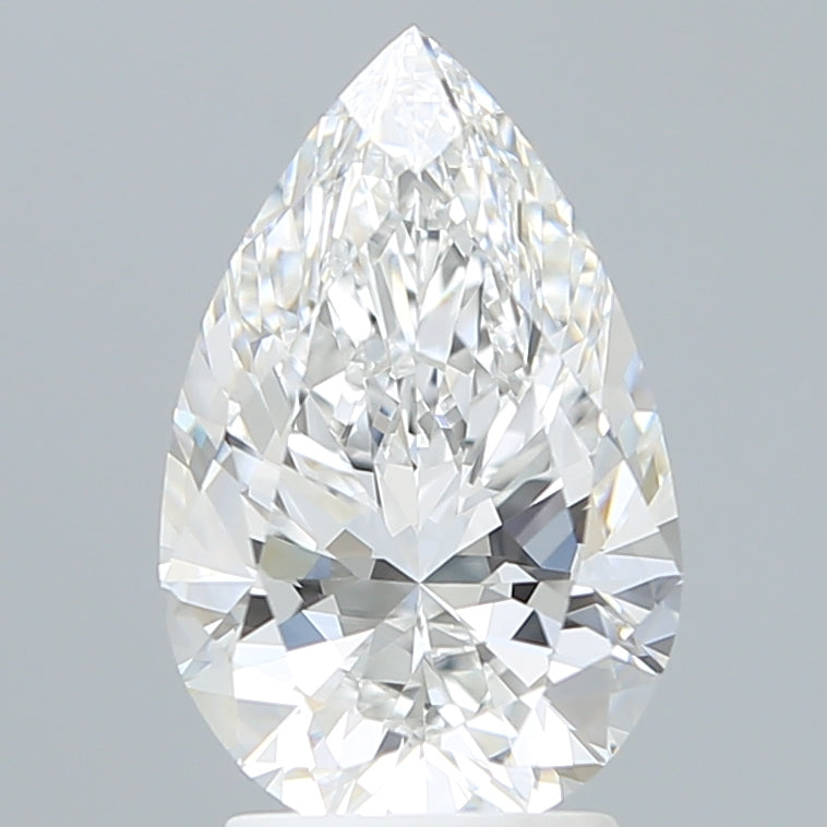 2.76 Carat Pear Shaped, Ideal Cut, E Color, VVS2 Clarity, IGI Certified Lab Grown Diamond