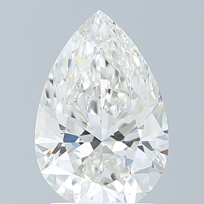 2.08 Carat Pear Shaped, Ideal Cut, F Color, VVS2 Clarity, IGI Certified Lab Grown Diamond