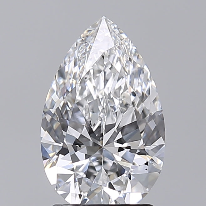 2.02 Carat Pear Shaped, Excellent Cut, E Color, VS1 Clarity, IGI Certified Lab Grown Diamond