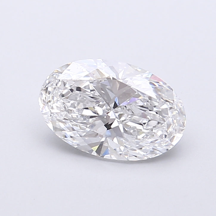 1.12 Carat Oval Shaped, Very Good Cut, D Color, VS1 Clarity, IGI Certified Lab Grown Diamond
