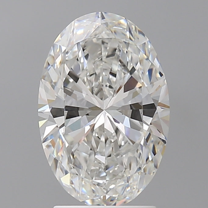 2.58 Carat Oval Shaped, Ideal Cut, E Color, VS2 Clarity, IGI Certified Lab Grown Diamond