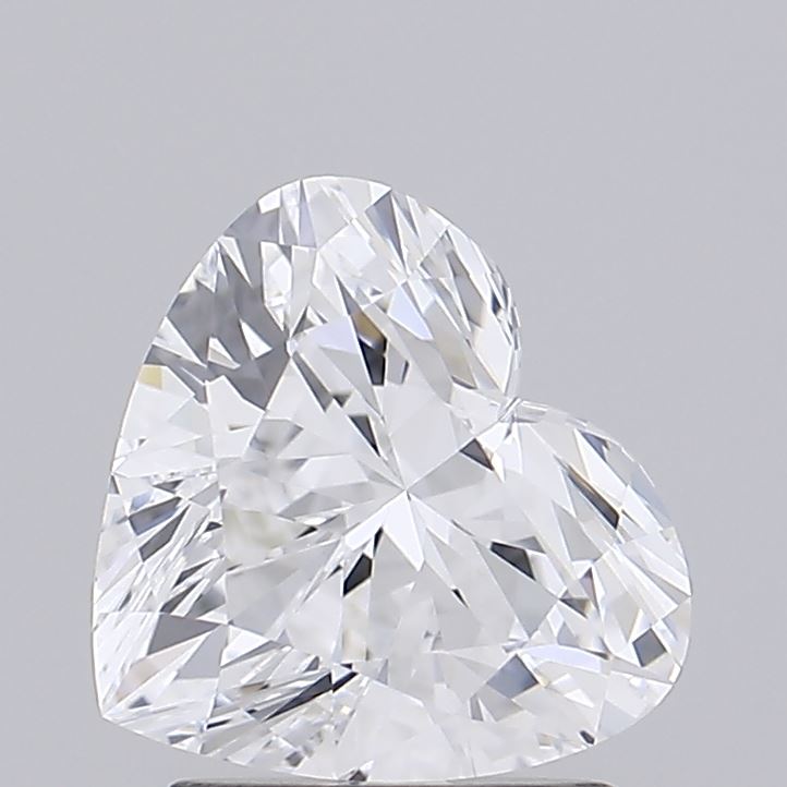 1.71 Carat Heart Shaped, Ideal Cut, D Color, VVS1 Clarity, GIA Certified Lab Grown Diamond