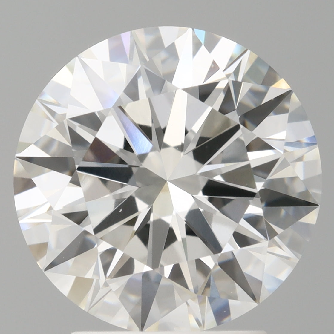 3.08 Carat Round Shaped, Ideal Cut, F Color, VVS2 Clarity, IGI Certified Lab Grown Diamond