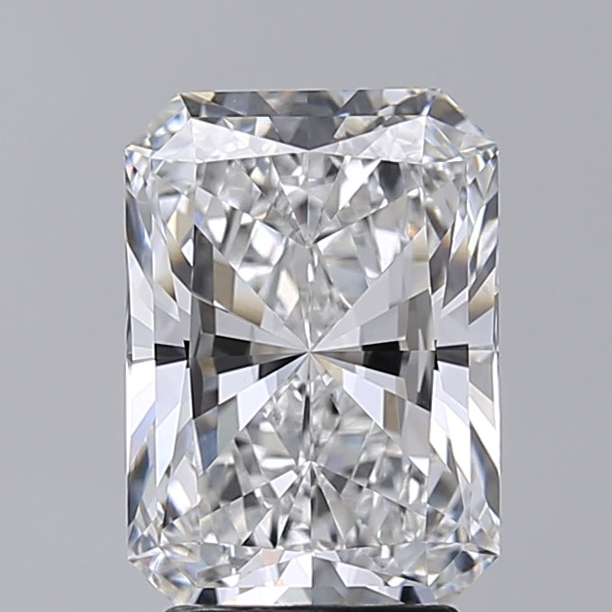 3.06 Carat Radiant Shaped, Excellent Cut, E Color, VS2 Clarity, IGI Certified Lab Grown Diamond