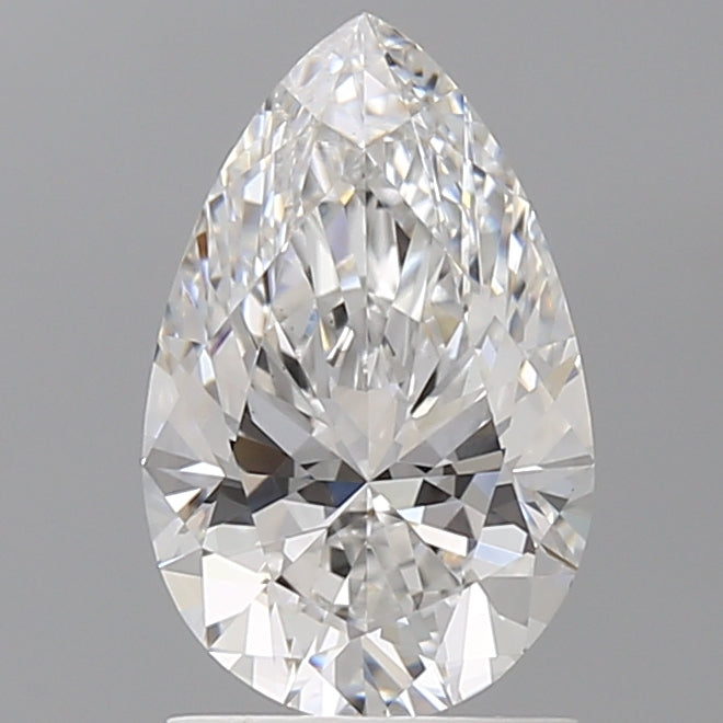 1.59 Carat Pear Shaped, Ideal Cut, E Color, VVS2 Clarity, IGI Certified Lab Grown Diamond