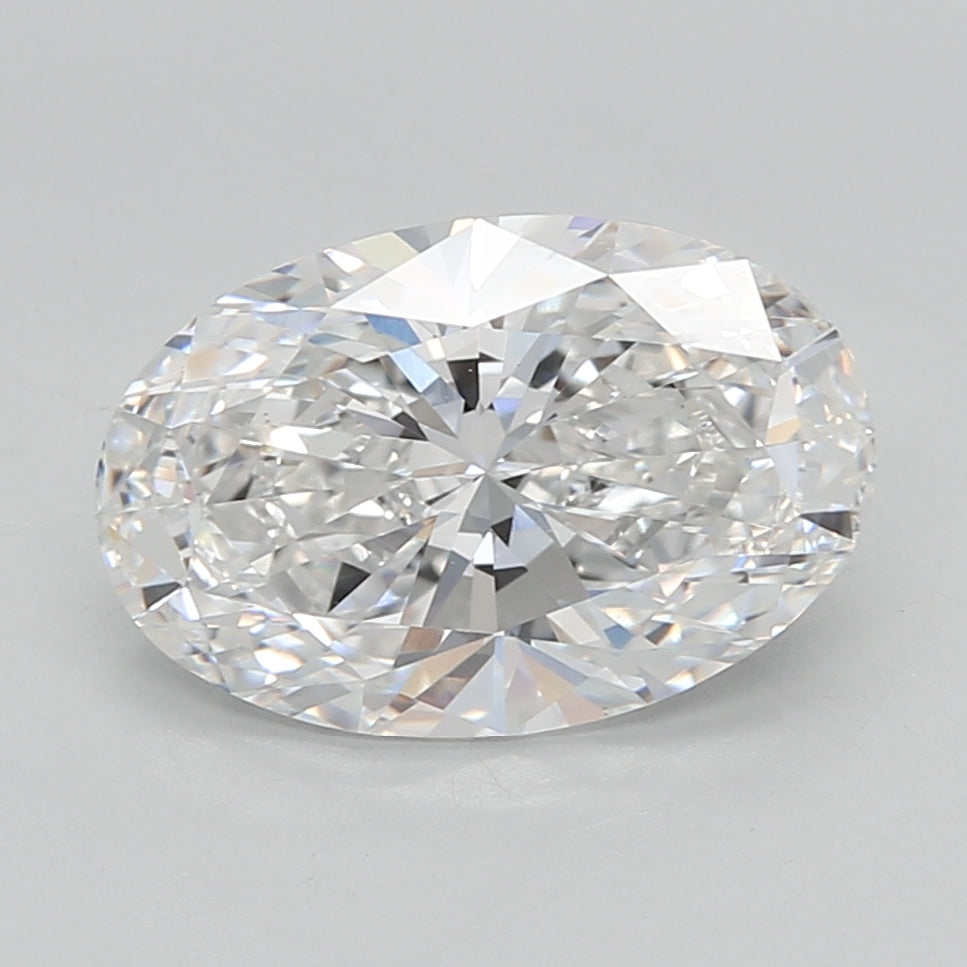 3.04 Carat Oval Shaped, Ideal Cut, E Color, VVS2 Clarity, IGI Certified Lab Grown Diamond
