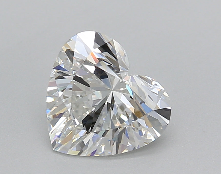 1.50 Carat Heart Shaped, Very Good Cut, F Color, VS1 Clarity, IGI Certified Lab Grown Diamond
