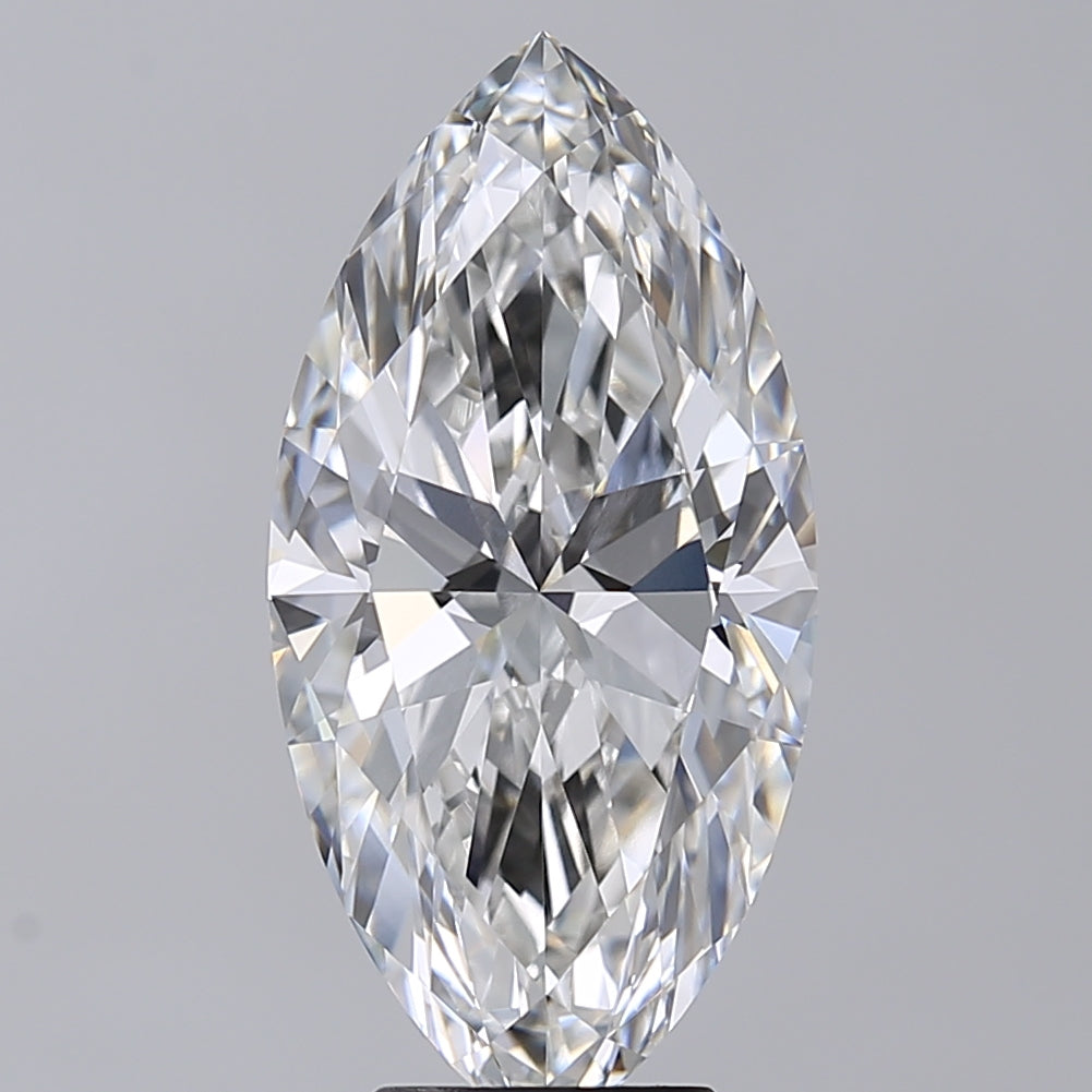 5.02 Carat Marquise Shaped, Excellent Cut, F Color, VVS2 Clarity, IGI Certified Lab Grown Diamond