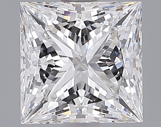 2.05 Carat Princess Shaped, Ideal Cut, E Color, VVS2 Clarity, IGI Certified Lab Grown Diamond