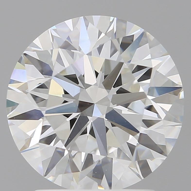 2.49 Carat Round Shaped, Excellent Cut, F Color, VVS2 Clarity, IGI Certified Lab Grown Diamond