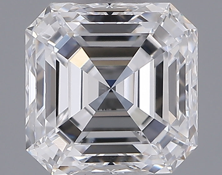 1.03 Carat Asscher Shaped, Ideal Cut, D Color, VVS2 Clarity, IGI Certified Lab Grown Diamond