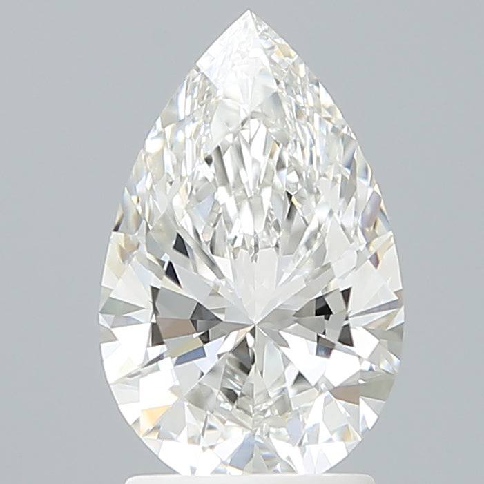2.10 Carat Pear Shaped, Ideal Cut, E Color, VVS2 Clarity, IGI Certified Lab Grown Diamond