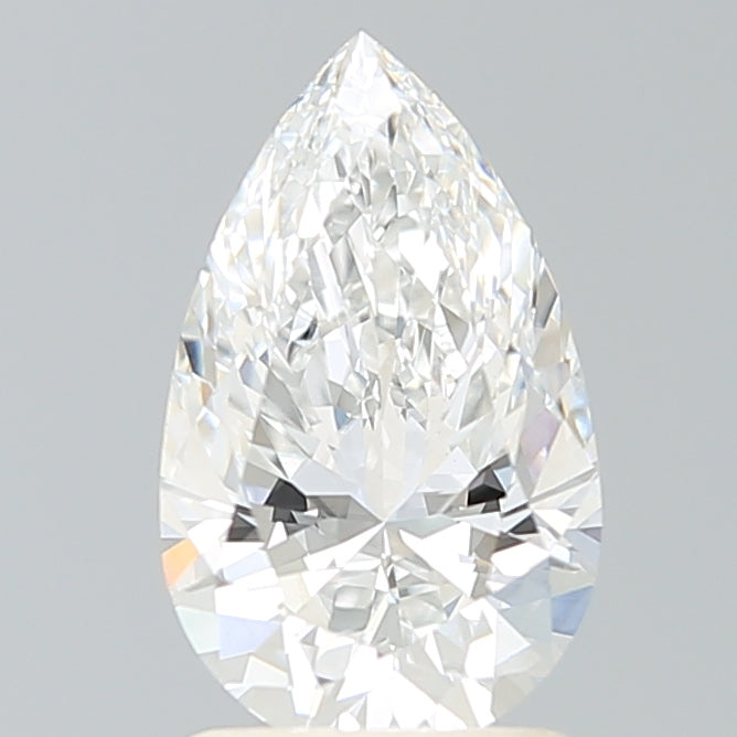 1.69 Carat Pear Shaped, Ideal Cut, E Color, VS1 Clarity, IGI Certified Lab Grown Diamond