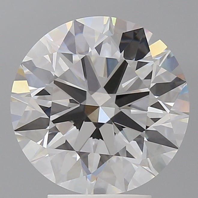 4.09 Carat Round Shaped, Ideal Cut, E Color, VVS2 Clarity, IGI Certified Lab Grown Diamond