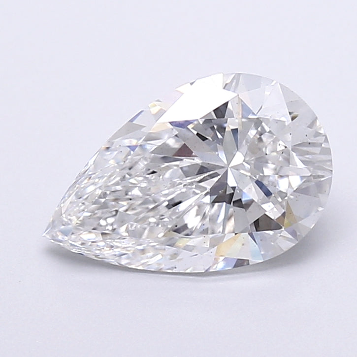 2.01 Carat Pear Shaped, Very Good Cut, D Color, VS2 Clarity, IGI Certified Lab Grown Diamond