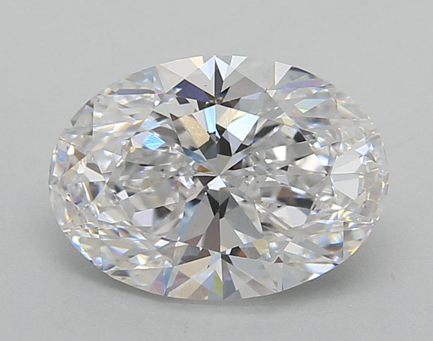 2.52 Carat Oval Shaped, Excellent Cut, D Color, VS1 Clarity, IGI Certified Lab Grown Diamond