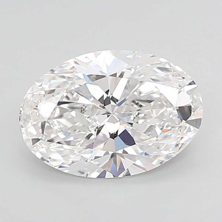 4.05 Carat Oval Shaped, Ideal Cut, D Color, VVS2 Clarity, IGI Certified Lab Grown Diamond