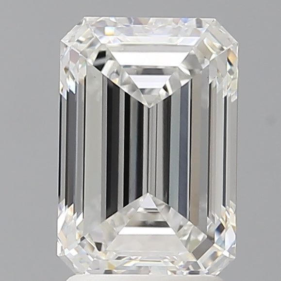 2.60 Carat Emerald Shaped, Ideal Cut, E Color, VVS2 Clarity, IGI Certified Lab Grown Diamond