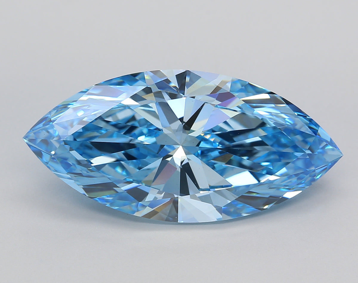 9.02 Carat Marquise Shaped, Excellent Cut, VS1 Clarity, IGI Certified Lab Grown Diamond