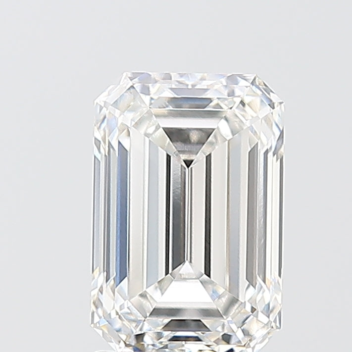 2.02 Carat Emerald Shaped, Ideal Cut, E Color, VVS2 Clarity, IGI Certified Lab Grown Diamond