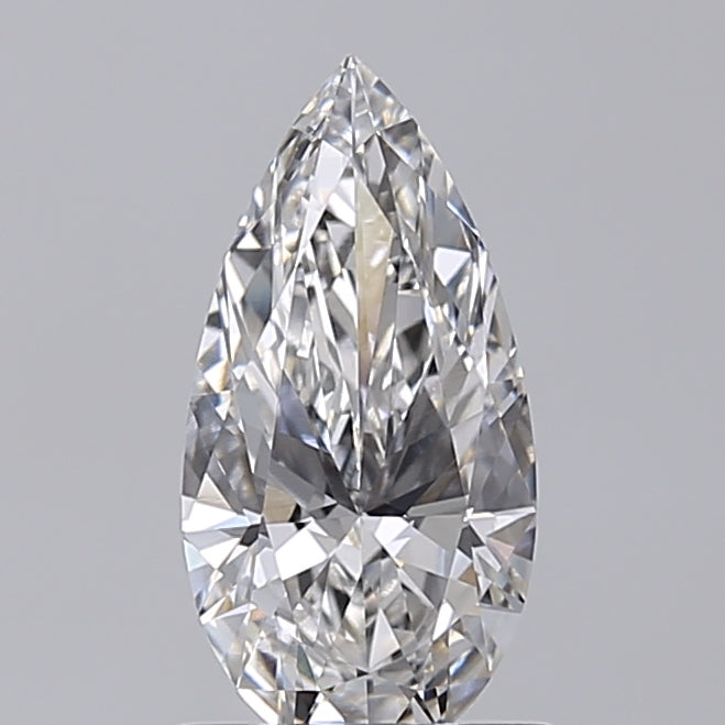 1.02 Carat Pear Shaped, Ideal Cut, G Color, VVS2 Clarity, IGI Certified Lab Grown Diamond