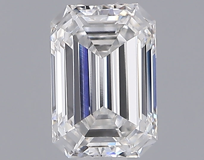 1.25 Carat Emerald Shaped, Ideal Cut, E Color, VVS2 Clarity, IGI Certified Lab Grown Diamond
