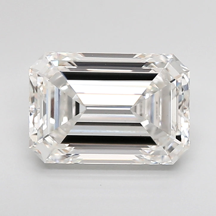 3.06 Carat Emerald Shaped, Ideal Cut, G Color, VS1 Clarity, IGI Certified Lab Grown Diamond