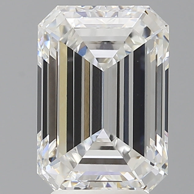 4.05 Carat Emerald Shaped, Ideal Cut, E Color, VVS2 Clarity, IGI Certified Lab Grown Diamond