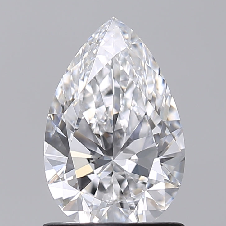 1.02 Carat Pear Shaped, Excellent Cut, D Color, VVS1 Clarity, IGI Certified Lab Grown Diamond