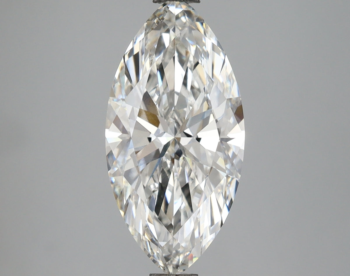 2.10 Carat Marquise Shaped, Ideal Cut, E Color, VVS2 Clarity, IGI Certified Lab Grown Diamond