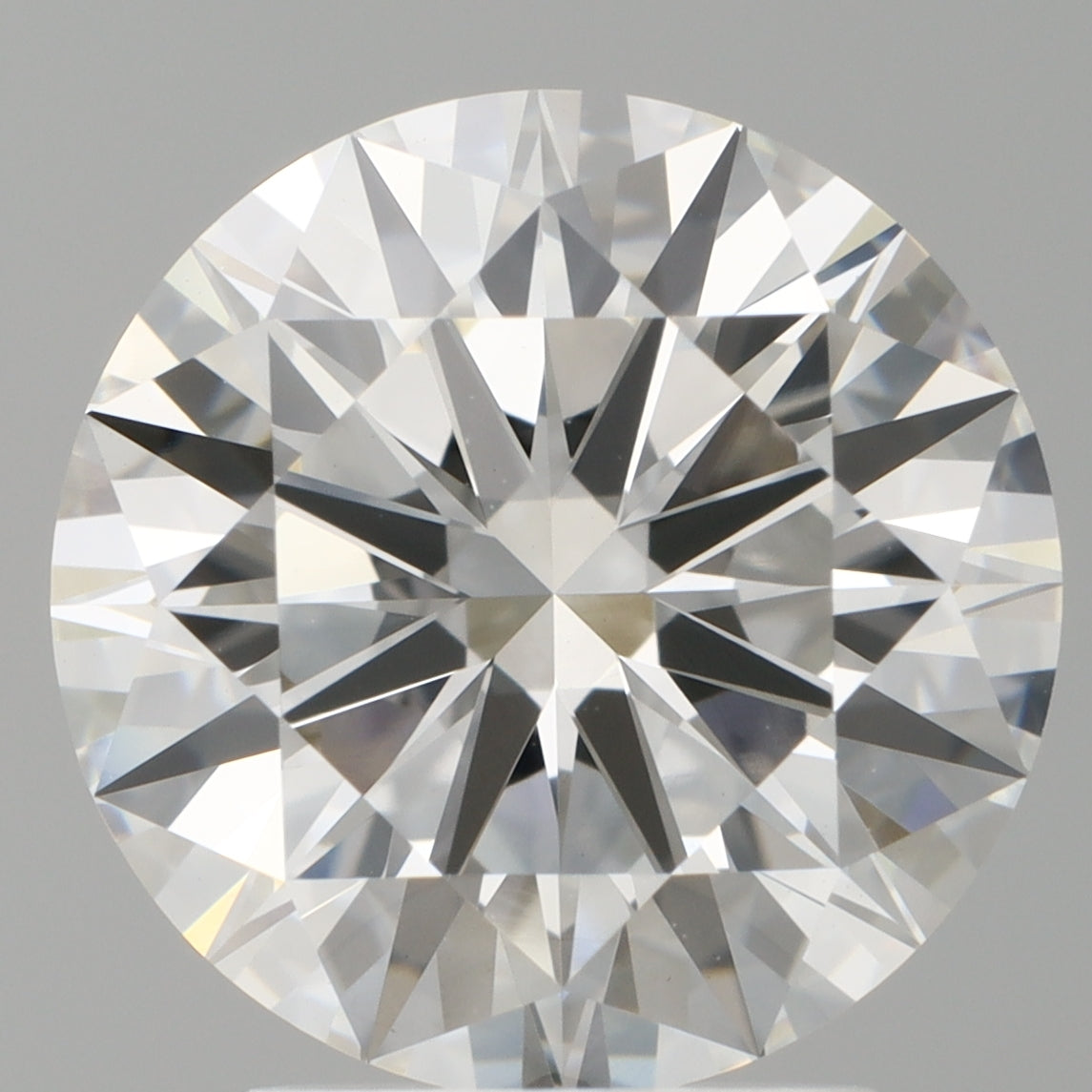 3.08 Carat Round Shaped, Ideal Cut, F Color, VVS2 Clarity, IGI Certified Lab Grown Diamond