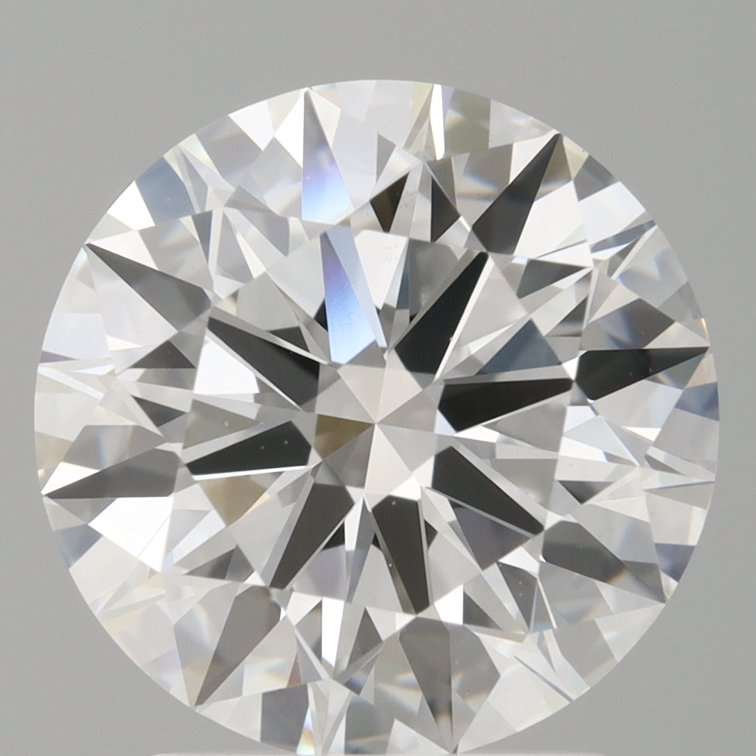 2.54 Carat Round Shaped, Ideal Cut, E Color, VVS2 Clarity, IGI Certified Lab Grown Diamond