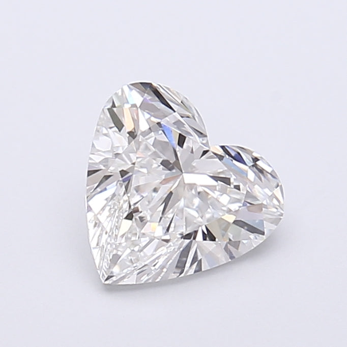 1.25 Carat Heart Shaped, Very Good Cut, E Color, VVS2 Clarity, IGI Certified Lab Grown Diamond