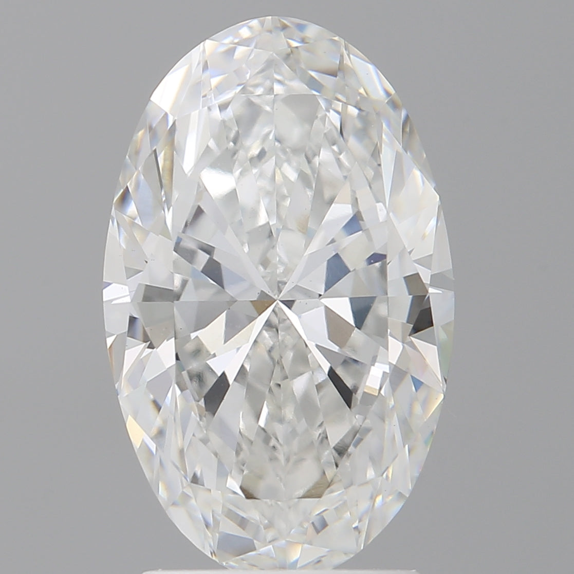 2.60 Carat Oval Shaped, Ideal Cut, E Color, VVS2 Clarity, IGI Certified Lab Grown Diamond