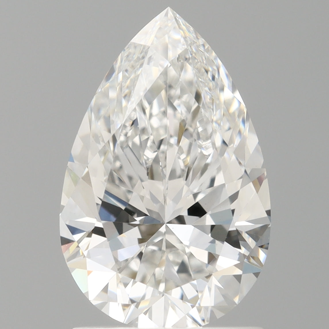 1.59 Carat Pear Shaped, Ideal Cut, E Color, VS1 Clarity, IGI Certified Lab Grown Diamond