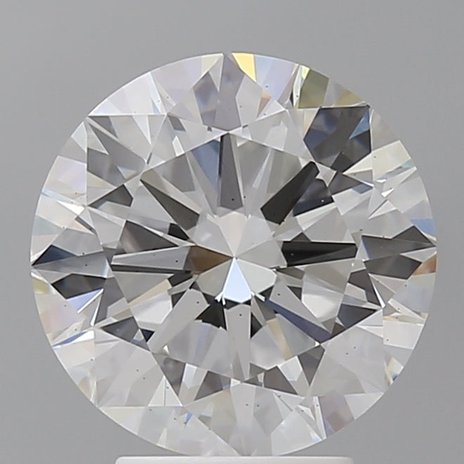 4.02 Carat Round Shaped, Excellent Cut, F Color, VS2 Clarity, IGI Certified Lab Grown Diamond
