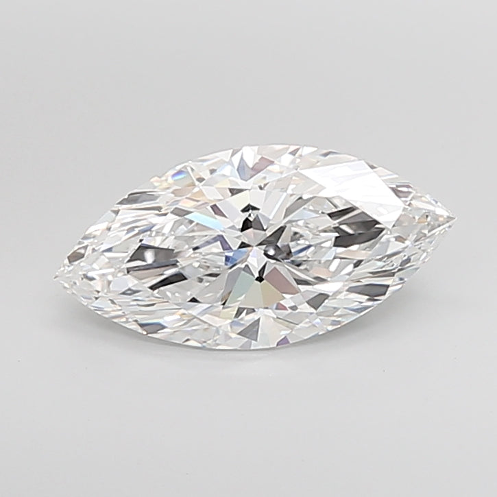 4.01 Carat Marquise Shaped, Ideal Cut, E Color, VVS2 Clarity, IGI Certified Lab Grown Diamond