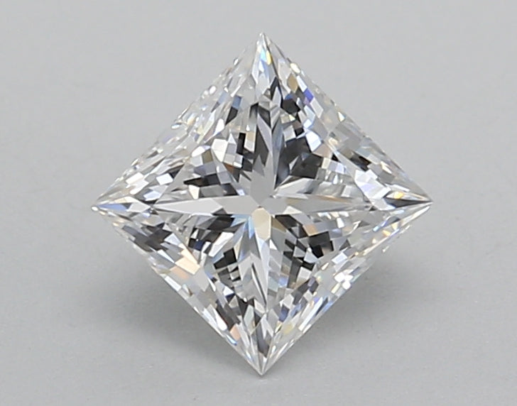 1.02 Carat Princess Shaped, Excellent Cut, D Color, VVS2 Clarity, IGI Certified Lab Grown Diamond
