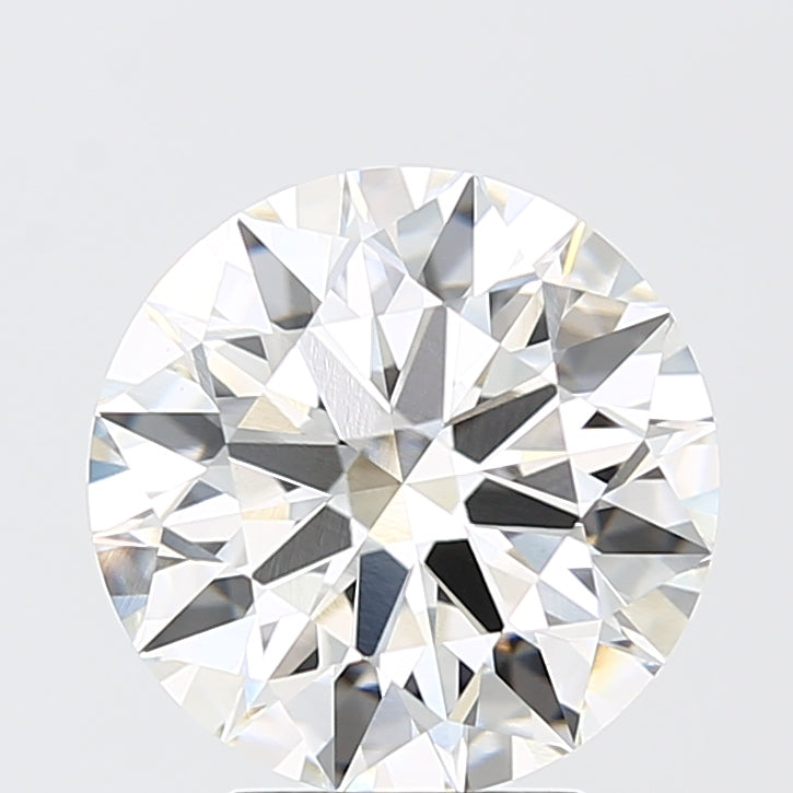 4.09 Carat Round Shaped, Ideal Cut, F Color, VVS2 Clarity, IGI Certified Lab Grown Diamond