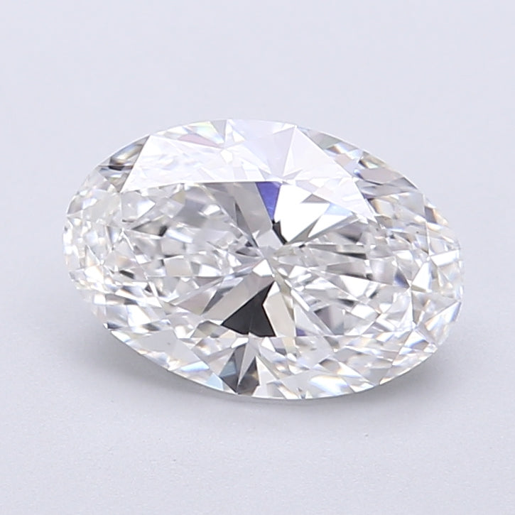 1.66 Carat Oval Shaped, Very Good Cut, D Color, VS1 Clarity, IGI Certified Lab Grown Diamond