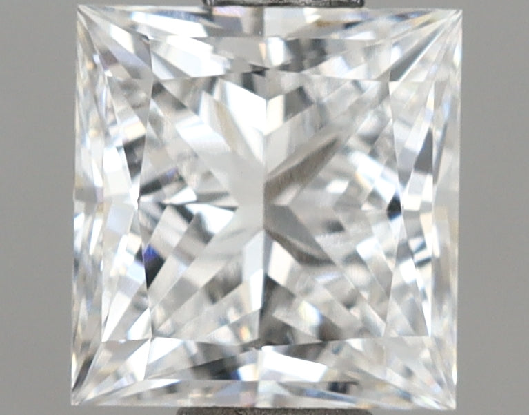 1.06 Carat Princess Shaped, Ideal Cut, D Color, VVS2 Clarity, IGI Certified Lab Grown Diamond