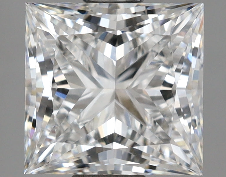 1.58 Carat Princess Shaped, Ideal Cut, D Color, VS1 Clarity, IGI Certified Lab Grown Diamond