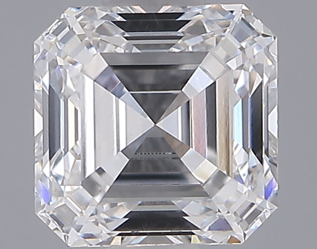 1.07 Carat Asscher Shaped, Ideal Cut, D Color, VS1 Clarity, IGI Certified Lab Grown Diamond