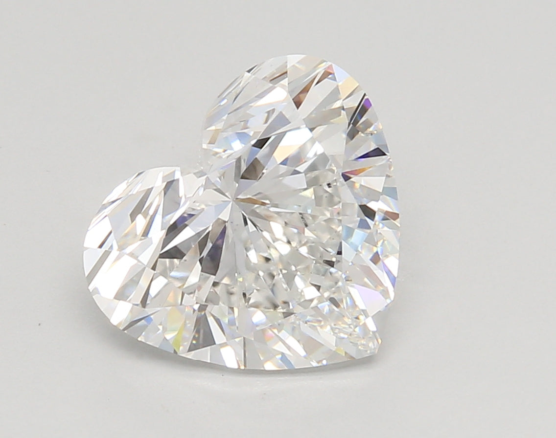 3.59 Carat Heart Shaped, Ideal Cut, E Color, VS1 Clarity, IGI Certified Lab Grown Diamond