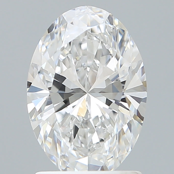 1.60 Carat Oval Shaped, Ideal Cut, D Color, VVS2 Clarity, IGI Certified Lab Grown Diamond