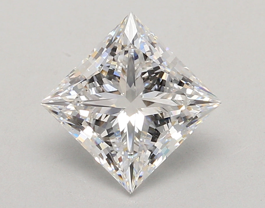 2.51 Carat Princess Shaped, Ideal Cut, E Color, VVS2 Clarity, IGI Certified Lab Grown Diamond