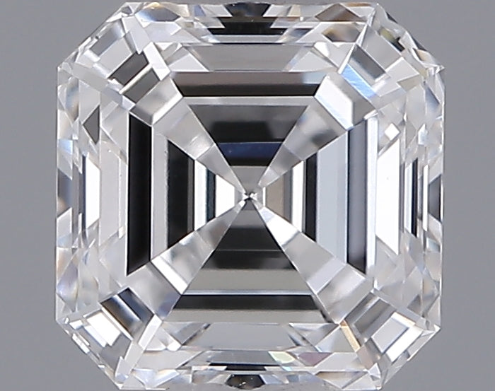 1.02 Carat Asscher Shaped, Ideal Cut, D Color, VVS2 Clarity, IGI Certified Lab Grown Diamond