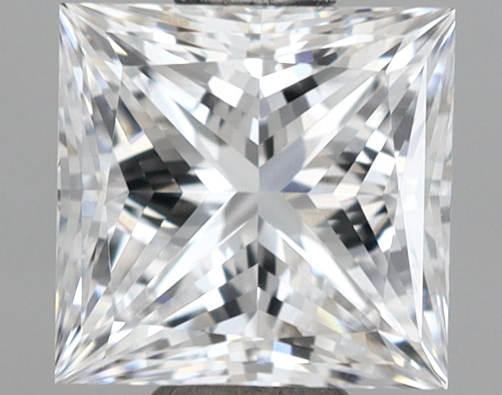1.02 Carat Princess Shaped, Ideal Cut, D Color, VVS1 Clarity, IGI Certified Lab Grown Diamond